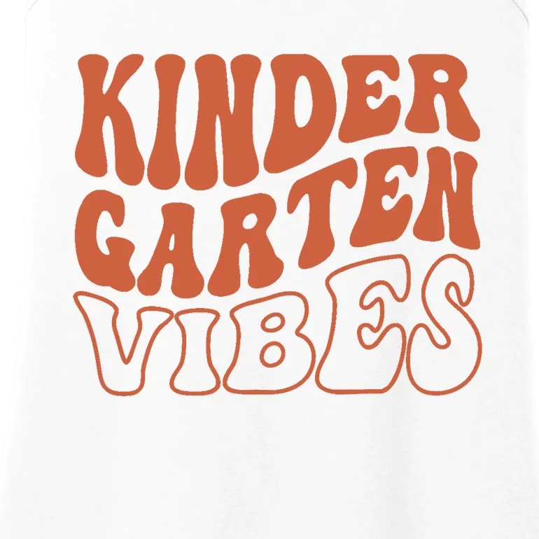 Kindergarten Vibes Back To School Teacher Girl Boy Ladies Essential Tank