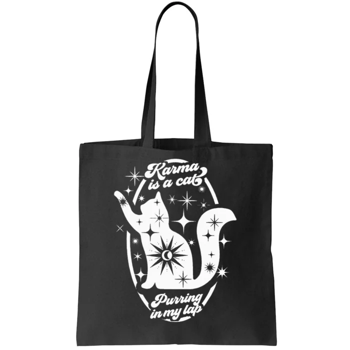 Karma Vibes Cat Lover's Companion Tote Bag