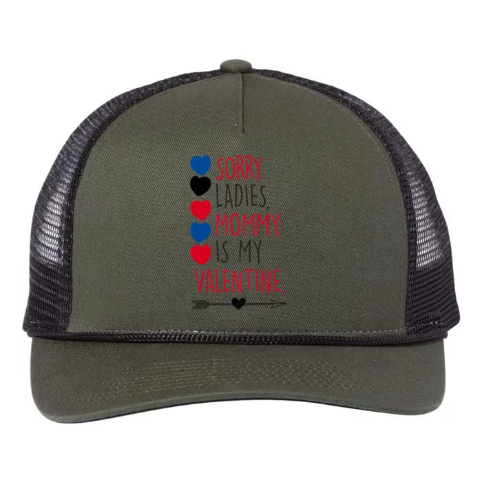 Kids Valentine's Day Son Sorry Ladies Mommy Is My Meaningful Gift Retro Rope Trucker Hat Cap