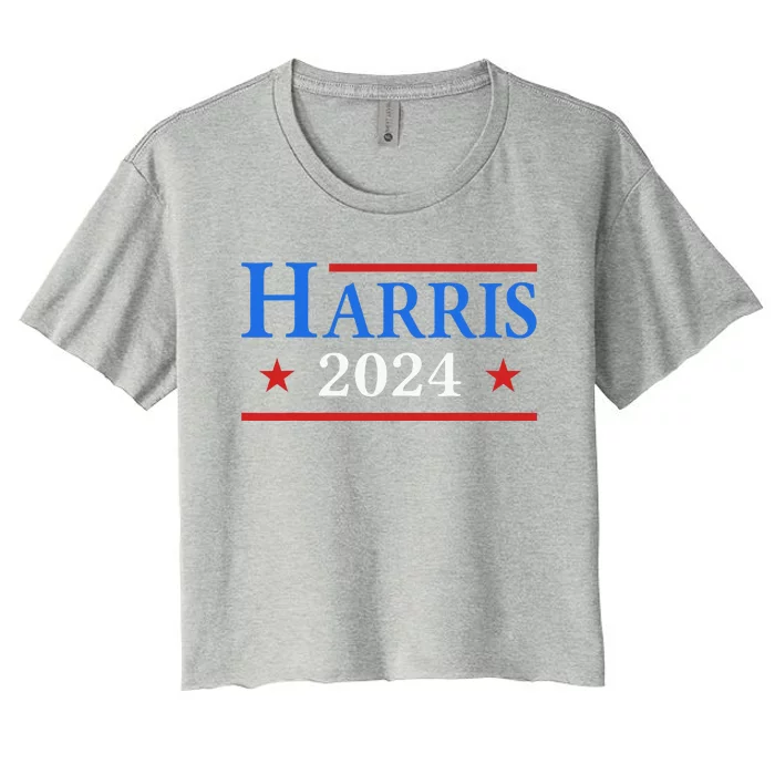 Kamala Vote For 2024 President Kamala Harris Women's Crop Top Tee