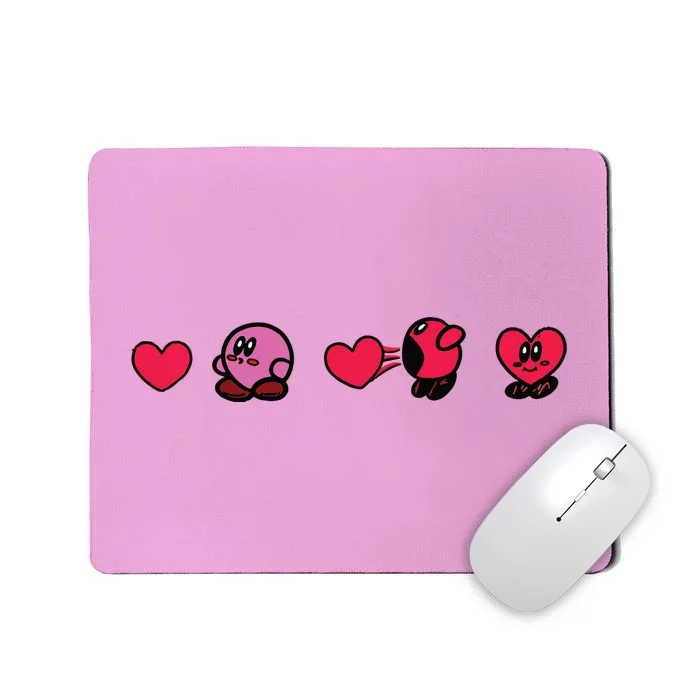 Kirby Valentine Funny Valentine Day Mousepad