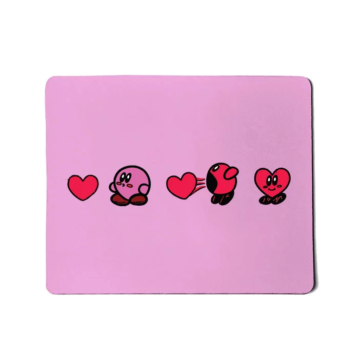 Kirby Valentine Funny Valentine Day Mousepad