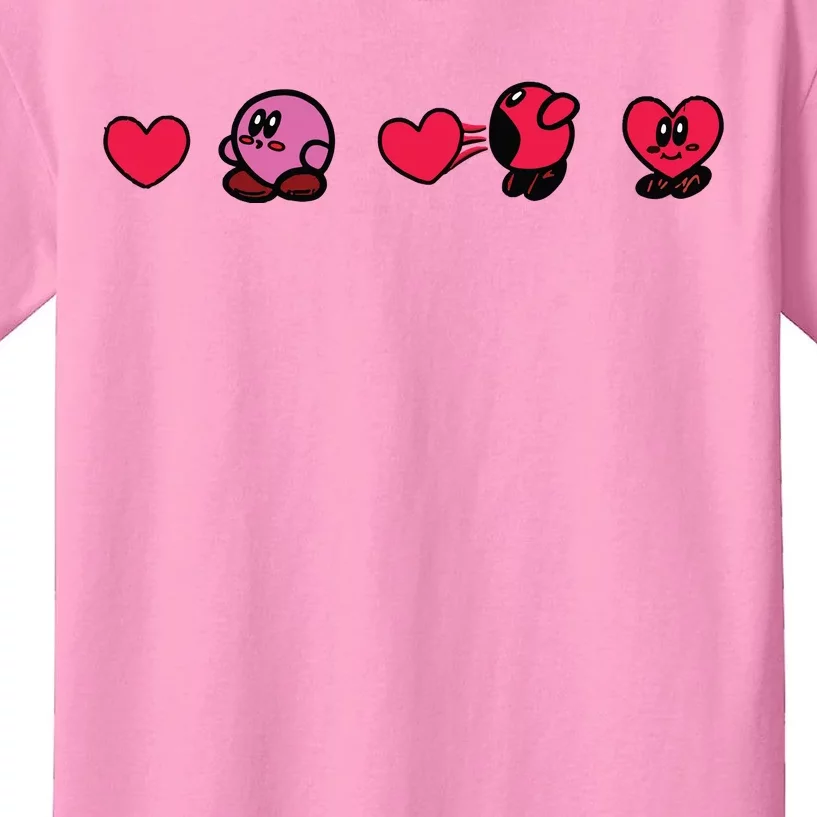 Kirby Valentine Funny Valentine Day Kids T-Shirt