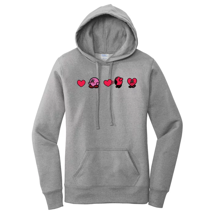 Kirby Valentine Funny Valentine Day Women's Pullover Hoodie