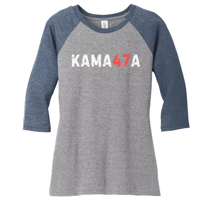 Kama47a Vote For 2024 President Kamalaharris For 2024 President Kamalaharris Women's Tri-Blend 3/4-Sleeve Raglan Shirt