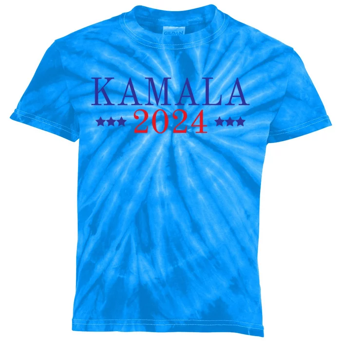 Kamala Vote For 2024 President Kamalaharris Gift Kids Tie-Dye T-Shirt