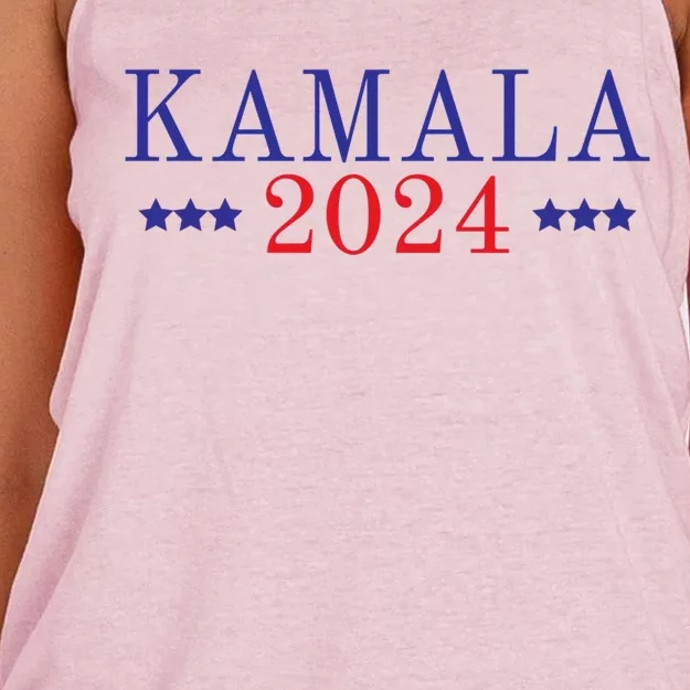 Kamala Vote For 2024 President Kamalaharris Gift Women's Knotted Racerback Tank