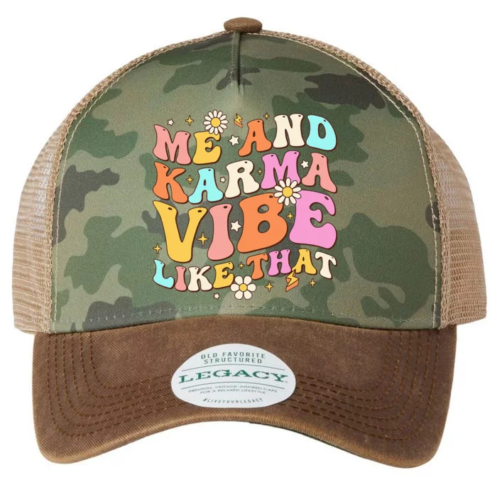 Karma Vibe Groovy Lover Funny Hippie Boho Legacy Tie Dye Trucker Hat