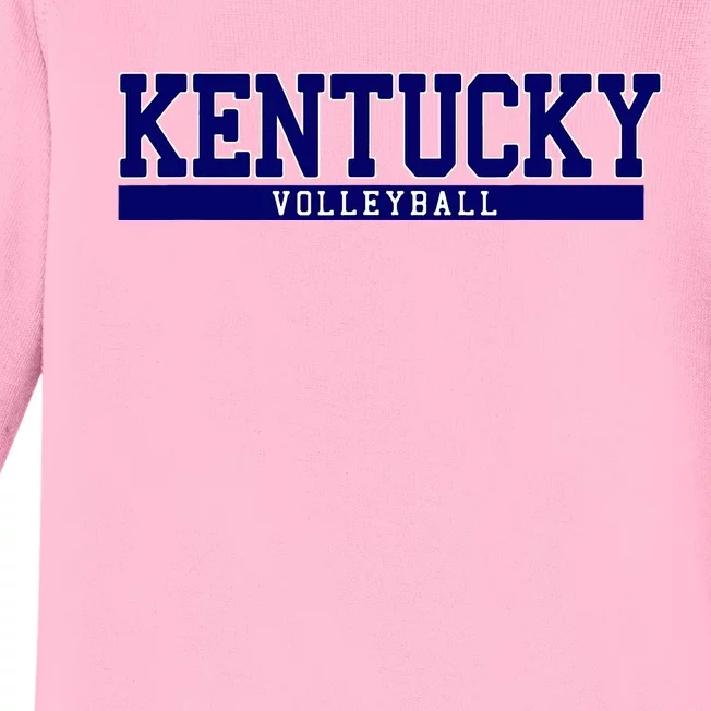 Kentucky Volleyball Baby Long Sleeve Bodysuit