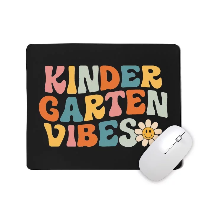 Kindergarten Vibes Kinder Crew Retro First Day Of School 23 Mousepad