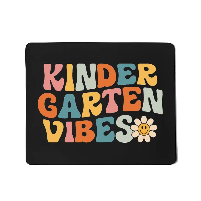 Kindergarten Vibes Kinder Crew Retro First Day Of School 23 Mousepad