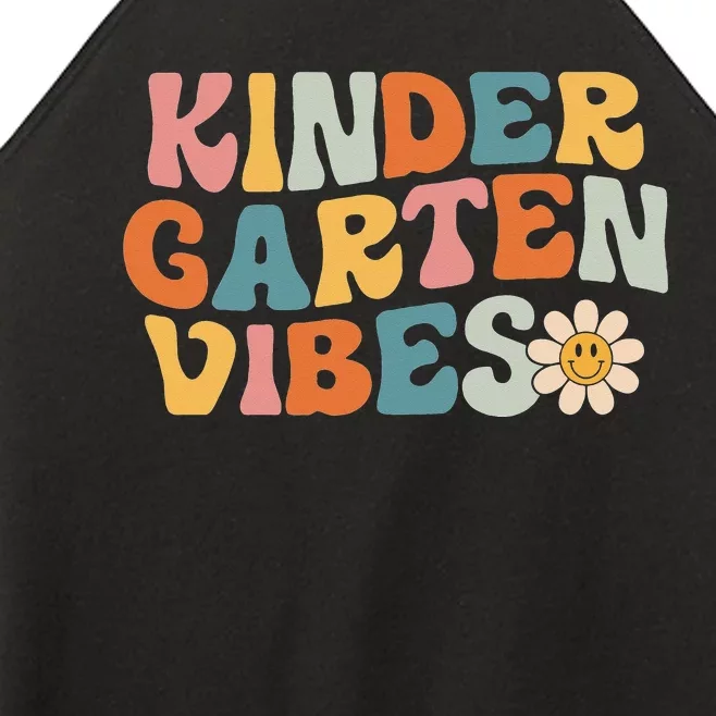 Kindergarten Vibes Kinder Crew Retro First Day Of School 23 Women’s Perfect Tri Rocker Tank