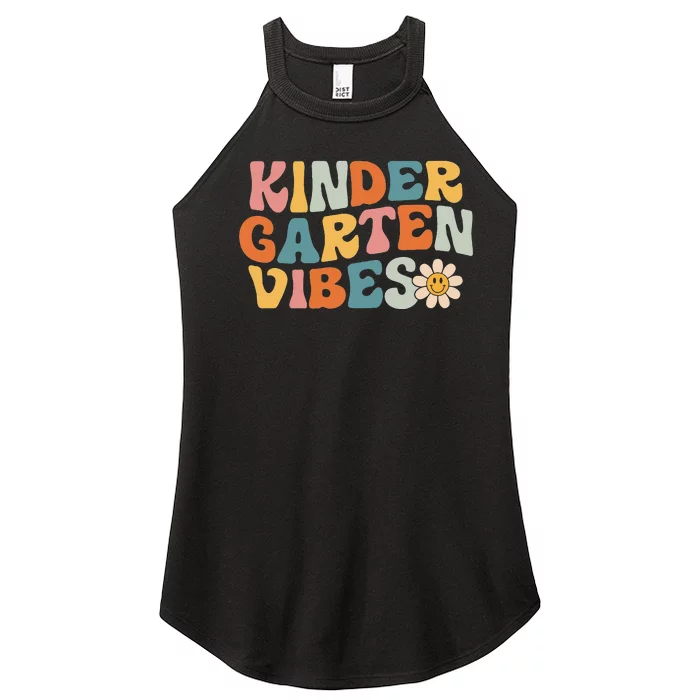 Kindergarten Vibes Kinder Crew Retro First Day Of School 23 Women’s Perfect Tri Rocker Tank