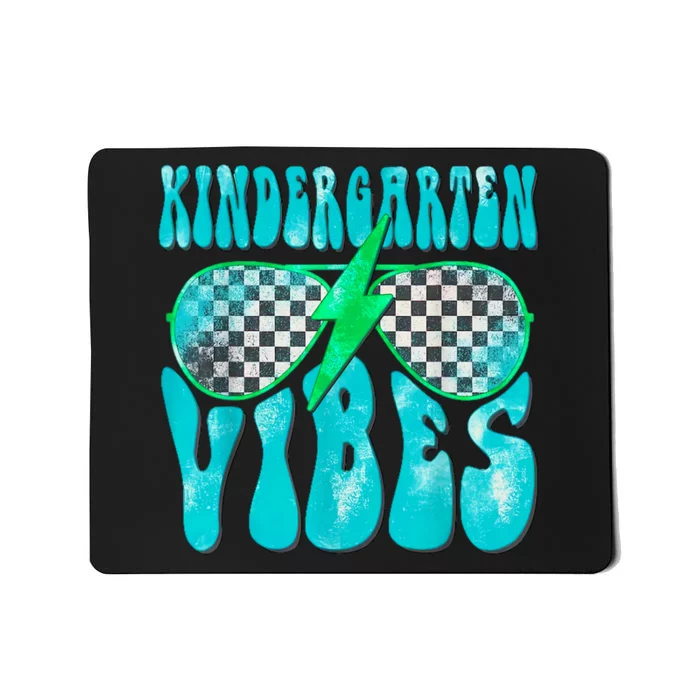 Kindergarten Vibes Kinder Crew Retro First Day Of School Mousepad