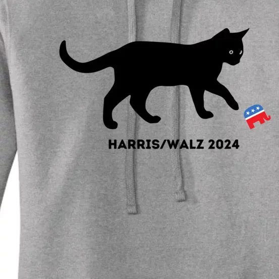 Kamala Victory Less Cat Lady Democratic Election 2024 Great Gift Women's Pullover Hoodie