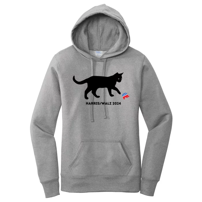 Kamala Victory Less Cat Lady Democratic Election 2024 Great Gift Women's Pullover Hoodie