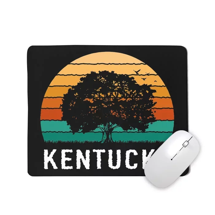 Kentucky Vintage Outdoors Tree Sunsent Souvenir Mousepad