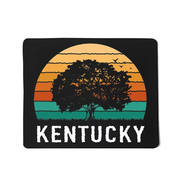 Kentucky Vintage Outdoors Tree Sunsent Souvenir Mousepad