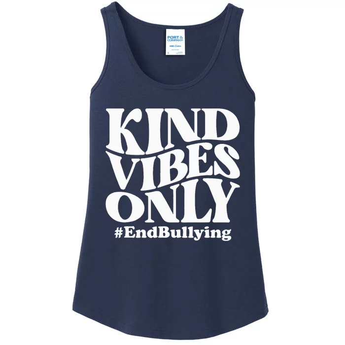 Kind Vibes Only Unity Day Orange Anti Bullying Awareness Ladies Essential Tank