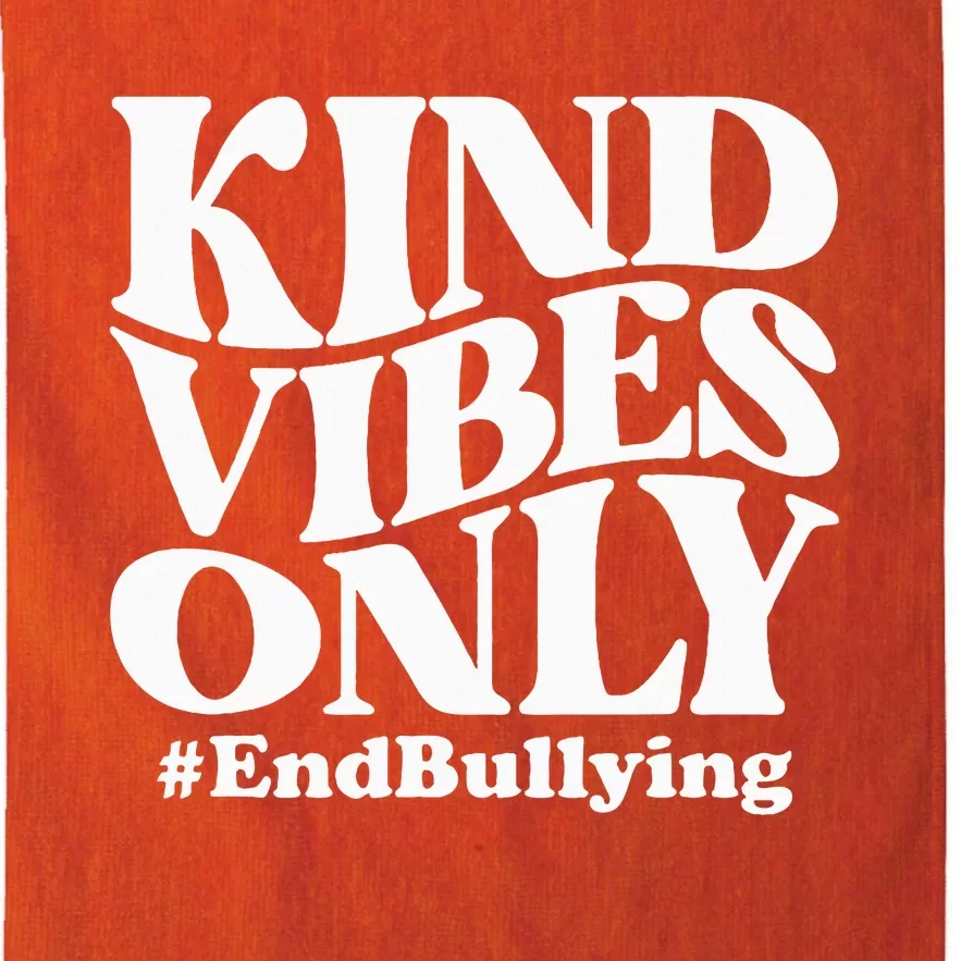 Kind Vibes Only Unity Day Orange Anti Bullying Awareness Platinum Collection Golf Towel