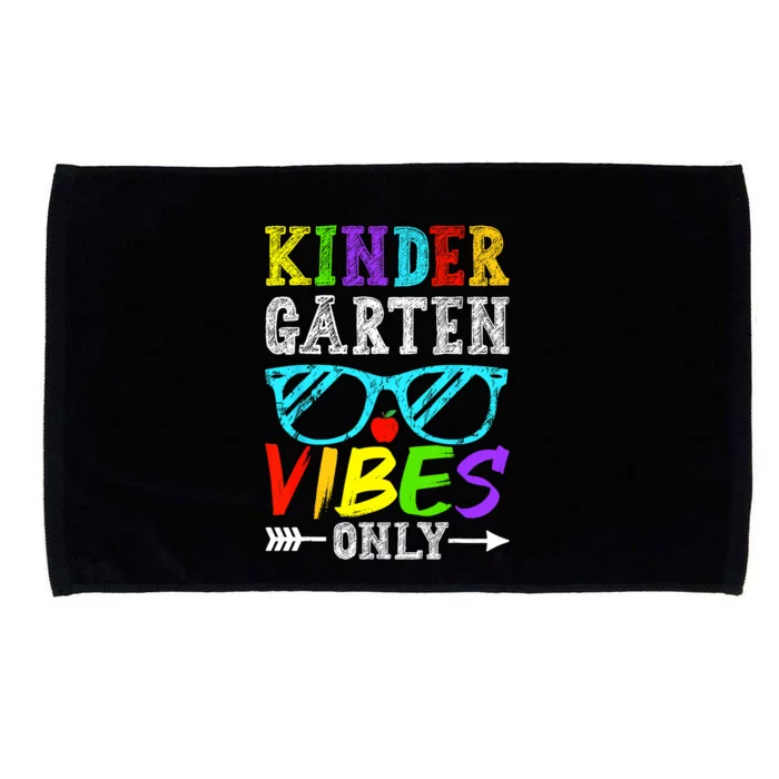 Kindergarten Vibes Only Back To School Cool Kids Teacher Microfiber Hand Towel