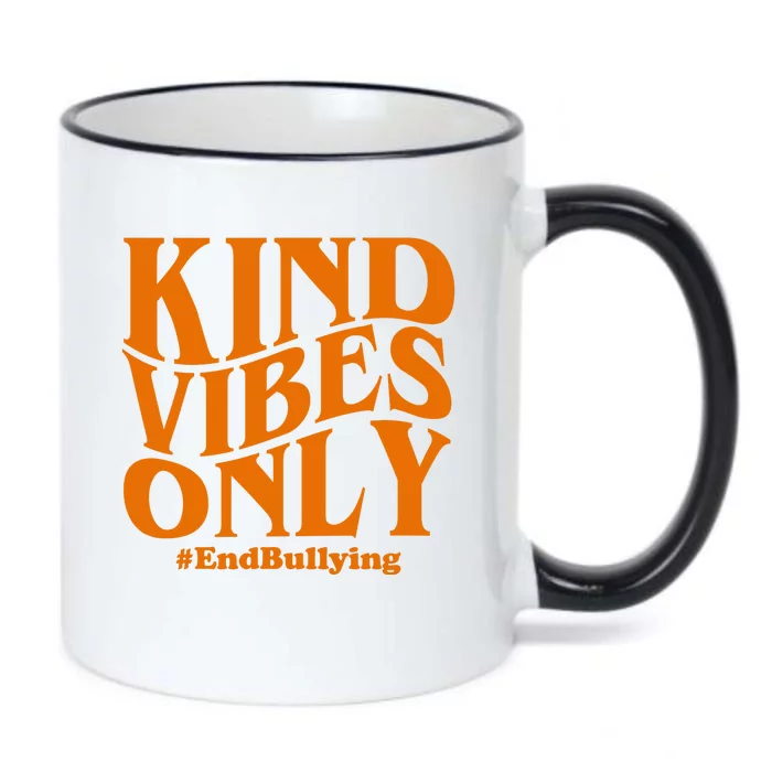 Kind Vibes Only End Bullying Black Color Changing Mug