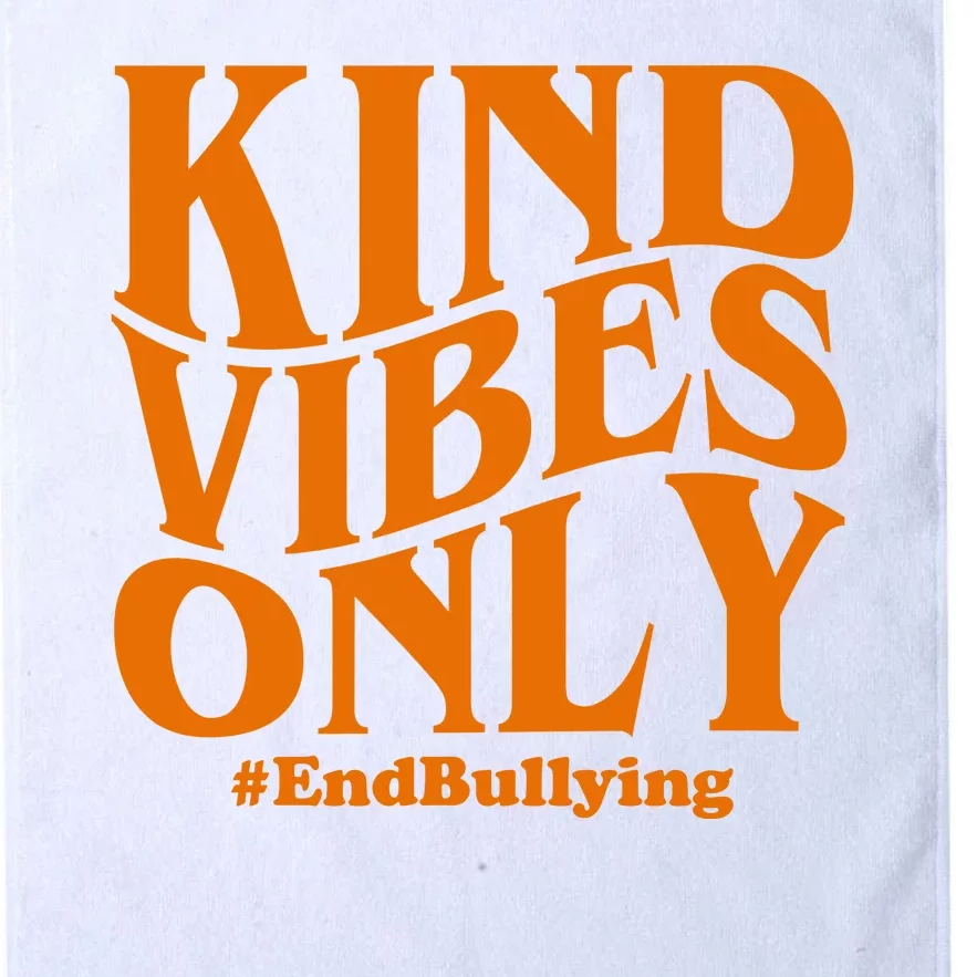 Kind Vibes Only End Bullying Platinum Collection Golf Towel