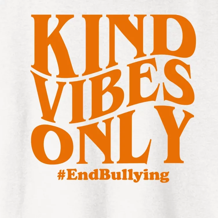 Kind Vibes Only End Bullying Women's Crop Top Tee