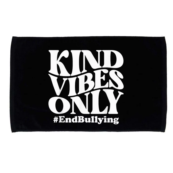 Kind Vibes Only Unity Day Orange Anti Bullying Awareness Microfiber Hand Towel