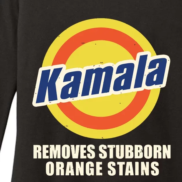 Kamala Vote Remove Stubborn Orange Stains Harris Funny Vote Womens CVC Long Sleeve Shirt