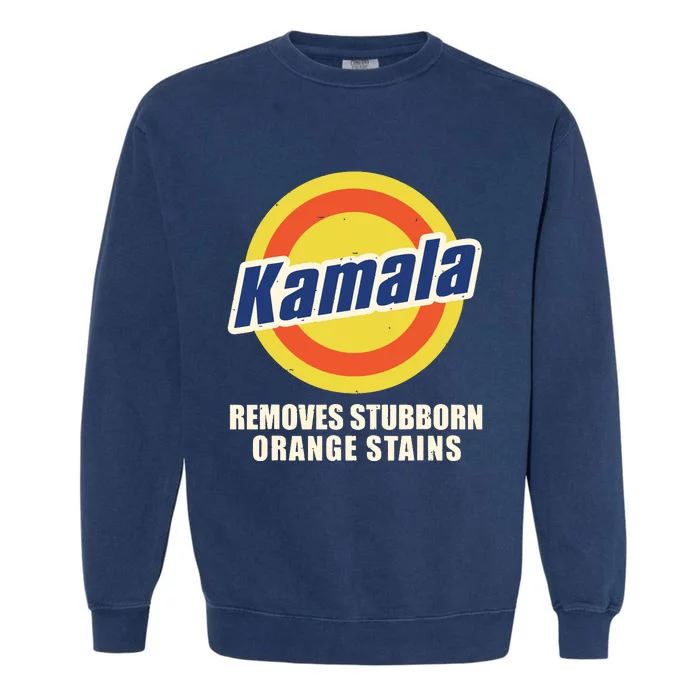 Kamala Vote Remove Stubborn Orange Stains Harris Funny Vote Garment-Dyed Sweatshirt