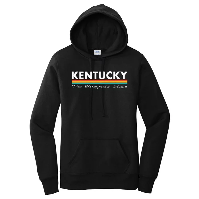 Kentucky Vintage Retro Stripes Classic Women's Pullover Hoodie