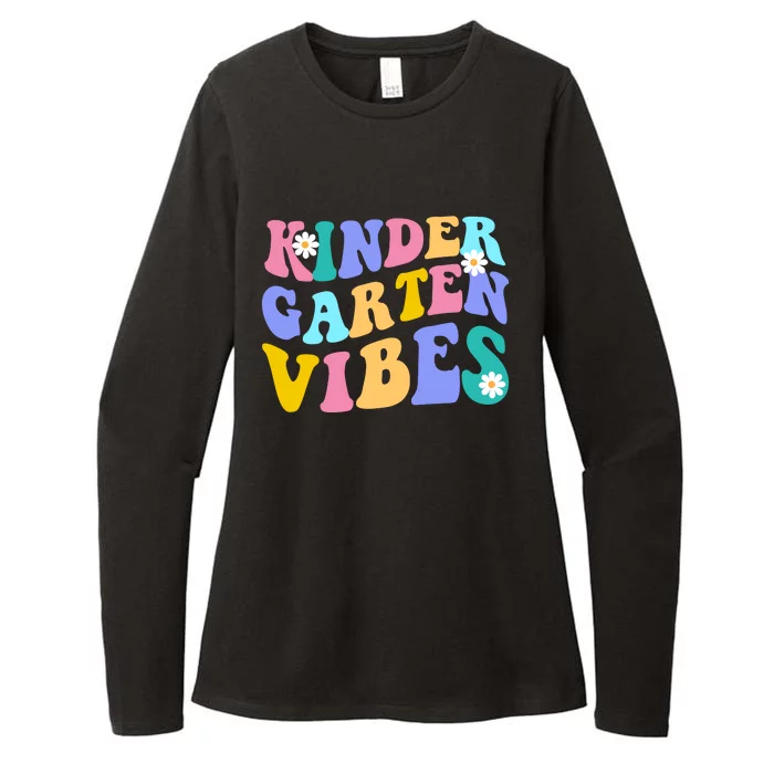 Kindergarten Vibes Retro Colorful Womens CVC Long Sleeve Shirt