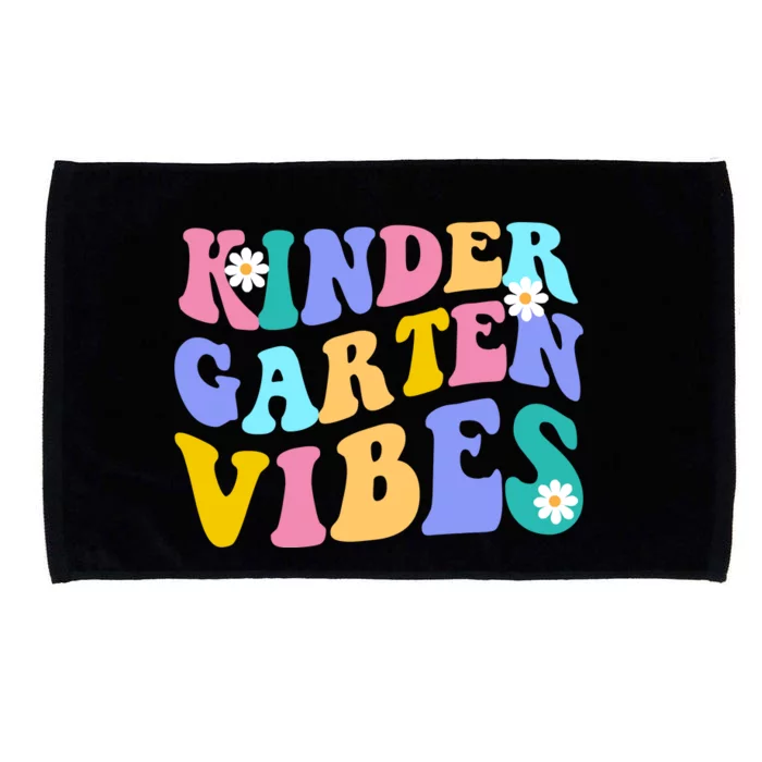 Kindergarten Vibes Retro Colorful Microfiber Hand Towel