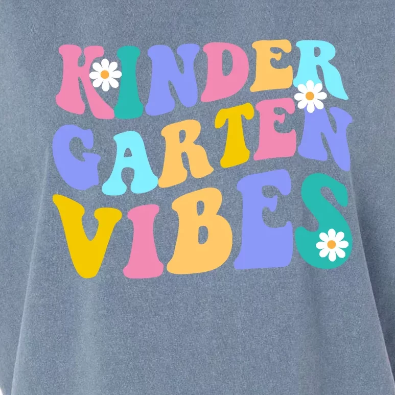 Kindergarten Vibes Retro Colorful Garment-Dyed Women's Muscle Tee