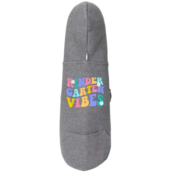 Kindergarten Vibes Retro Colorful Doggie 3-End Fleece Hoodie