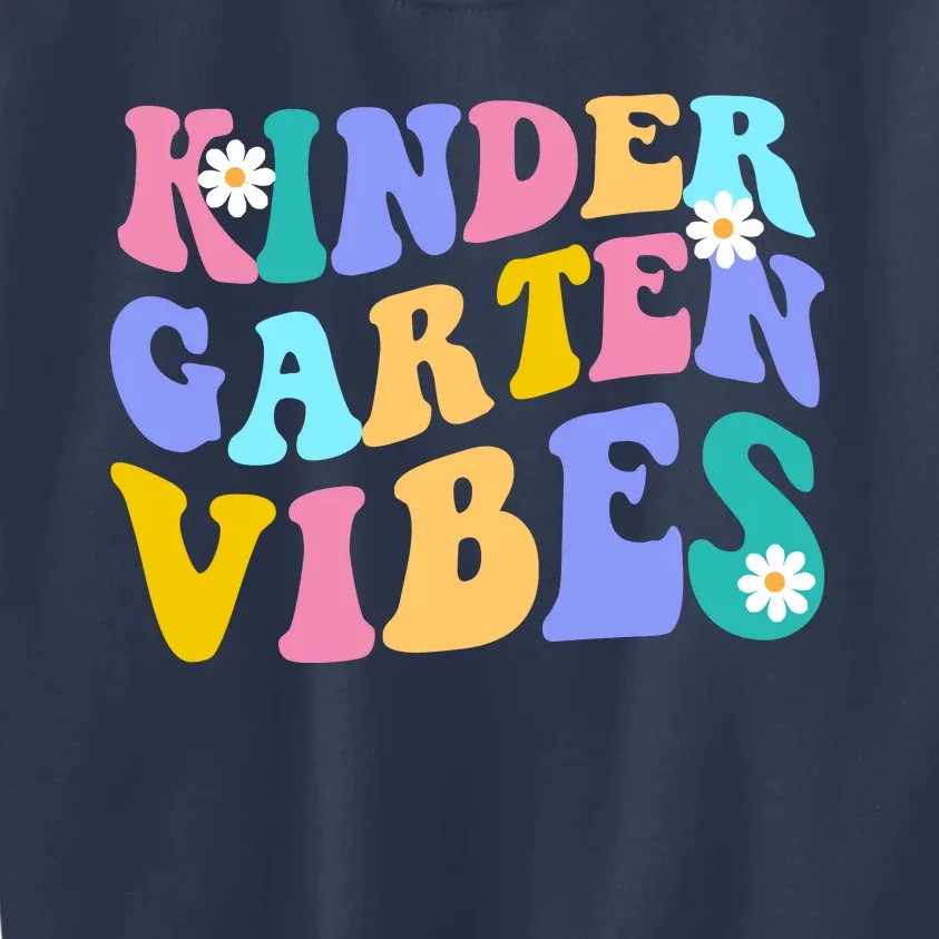 Kindergarten Vibes Retro Colorful Kids Sweatshirt