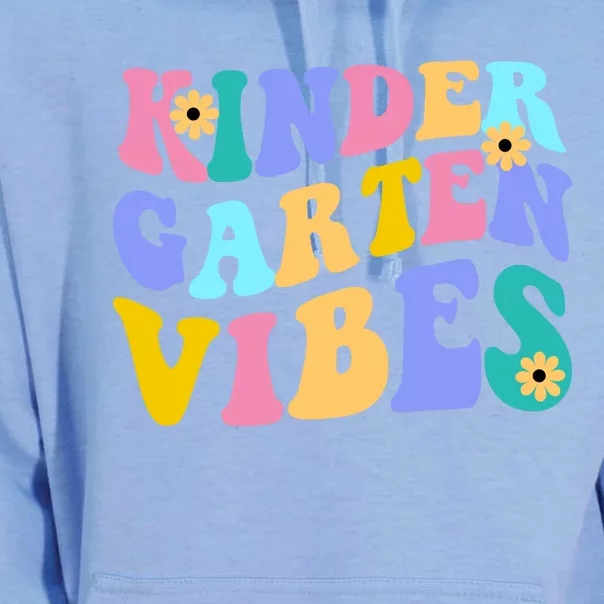 Kindergarten Vibes Retro Colorful Unisex Surf Hoodie