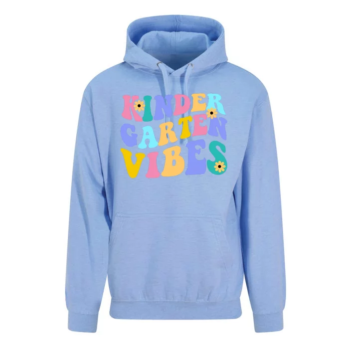 Kindergarten Vibes Retro Colorful Unisex Surf Hoodie