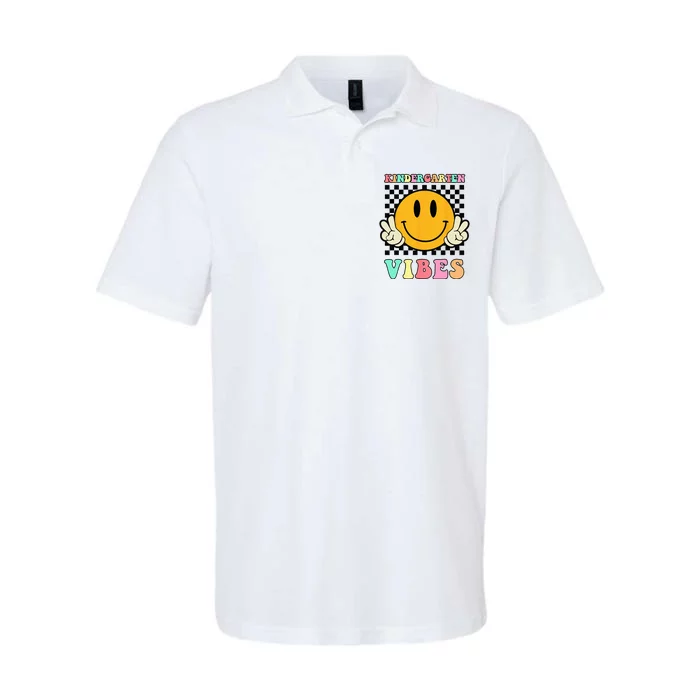 Kindergarten Vibes Retro Smile Back to School Teacher Softstyle Adult Sport Polo