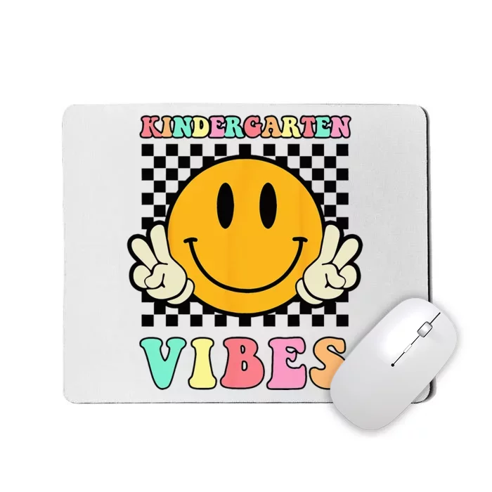 Kindergarten Vibes Retro Smile Back to School Teacher Mousepad