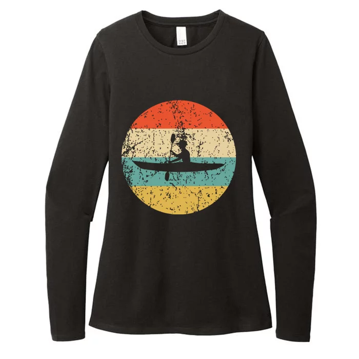 Kayaking Vintage Retro Kayak Womens CVC Long Sleeve Shirt