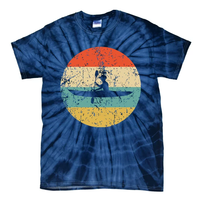 Kayaking Vintage Retro Kayak Tie-Dye T-Shirt