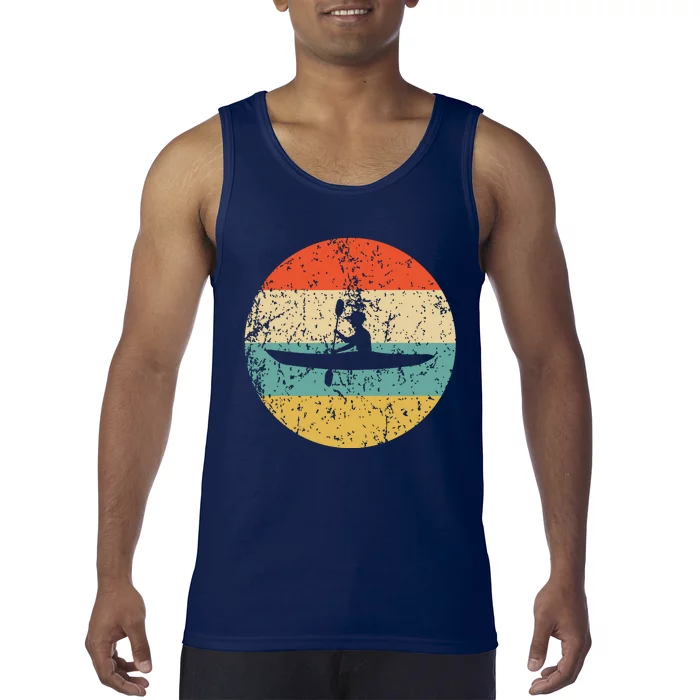 Kayaking Vintage Retro Kayak Tank Top