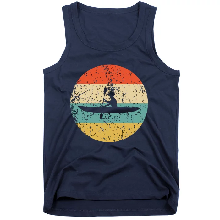 Kayaking Vintage Retro Kayak Tank Top