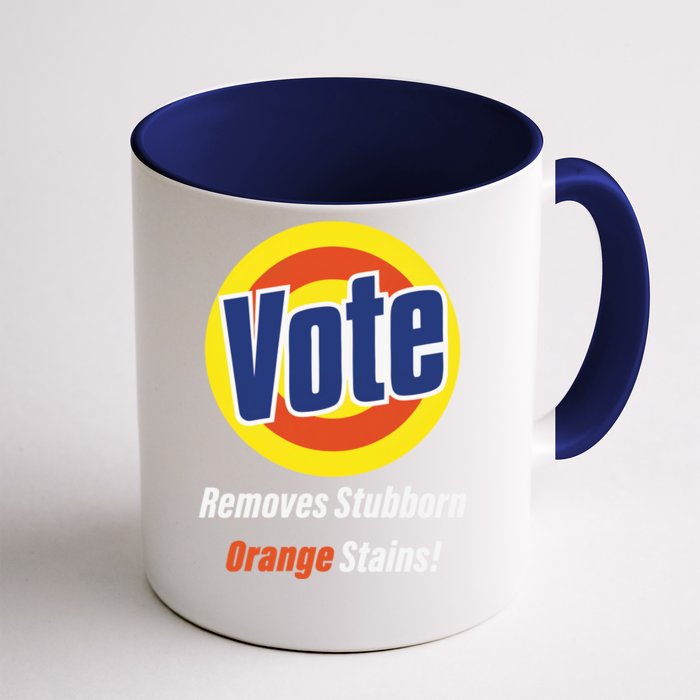 Kamala Vote Remove Stubborn Orange Stains Harris Funny Vote Gift Front & Back Coffee Mug