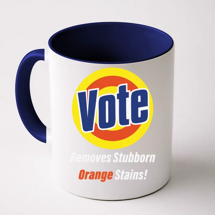 Kamala Vote Remove Stubborn Orange Stains Harris Funny Vote Gift Front & Back Coffee Mug