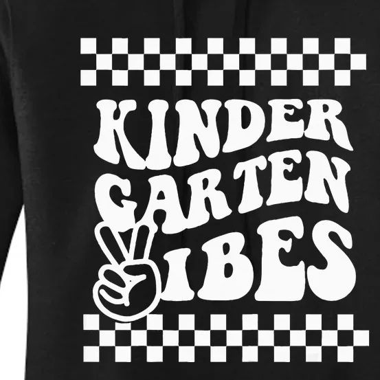 Kindergarten Vibes Retro Back to School Kinder Women's Pullover Hoodie