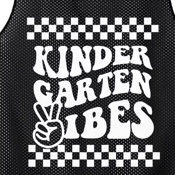 Kindergarten Vibes Retro Back to School Kinder Mesh Reversible Basketball Jersey Tank