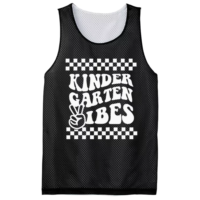 Kindergarten Vibes Retro Back to School Kinder Mesh Reversible Basketball Jersey Tank